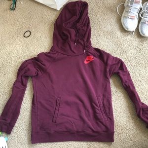 Nike high neck hoodie